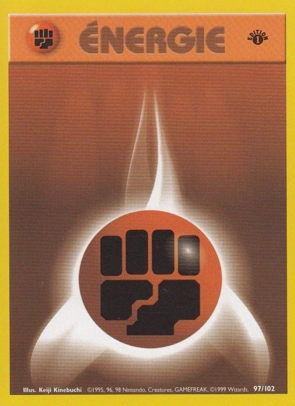 Énergie Combat 97 — Base Set (French Pokémon TCG card)