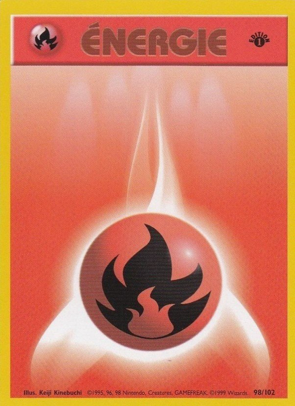 Énergie Feu 98 — Base Set (French Pokémon TCG card)