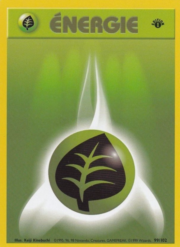 Énergie Plante 99 — Base Set (French Pokémon TCG card)