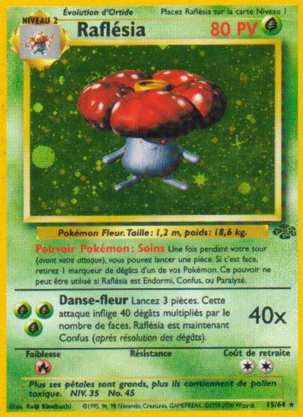 Raflésia 15 — Jungle (French Pokémon TCG card)