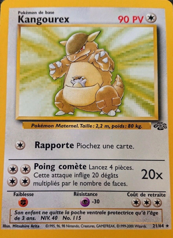 Kangourex 21 — Jungle (French Pokémon TCG card)