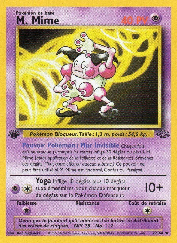 M. Mime 22 — Jungle (French Pokémon TCG card)