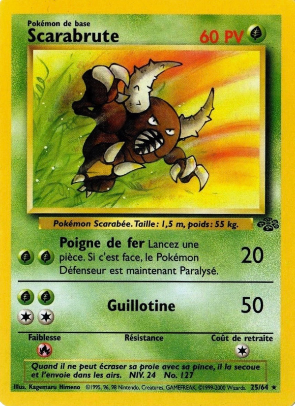 Scarabrute 25 — Jungle (French Pokémon TCG card)