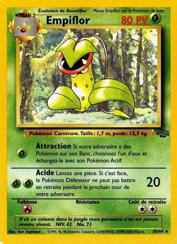 Empiflor 30 — Jungle (French Pokémon TCG card)