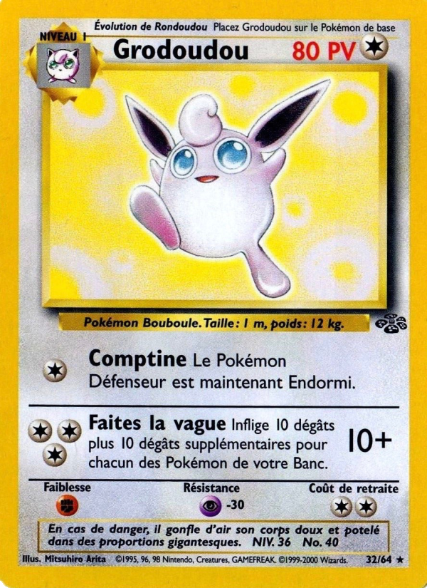 Grodoudou 32 — Jungle (French Pokémon TCG card)