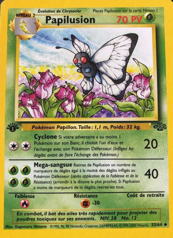 Papilusion 33 — Jungle (French Pokémon TCG card)
