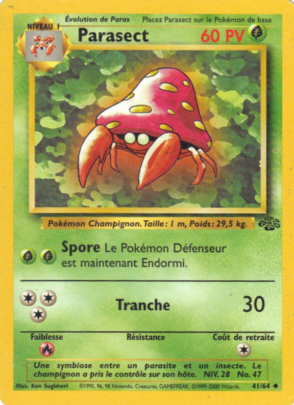 Parasect 41 — Jungle (French Pokémon TCG card)