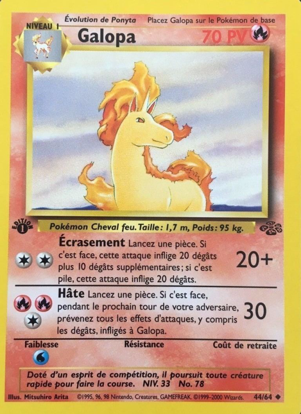 Galopa 44 — Jungle (French Pokémon TCG card)