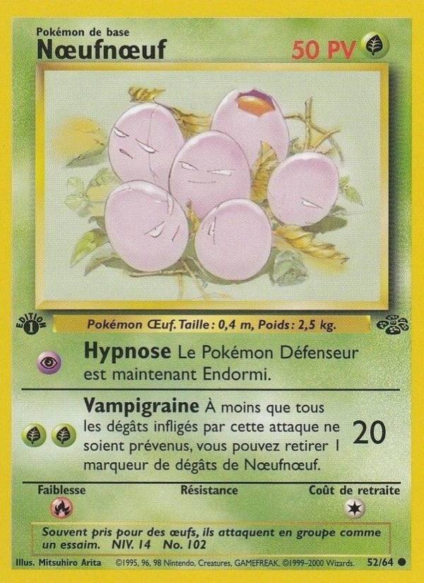 Nœufnœuf 52 — Jungle (French Pokémon TCG card)