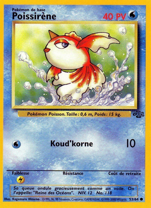 Poissirène 53 — Jungle (French Pokémon TCG card)