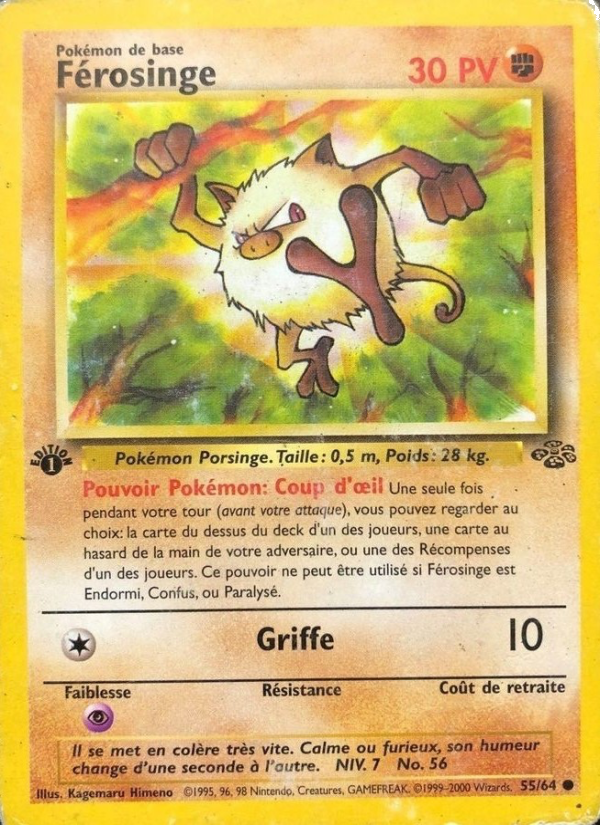 Férosinge 55 — Jungle (French Pokémon TCG card)