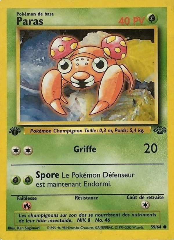 Paras 59 — Jungle (French Pokémon TCG card)
