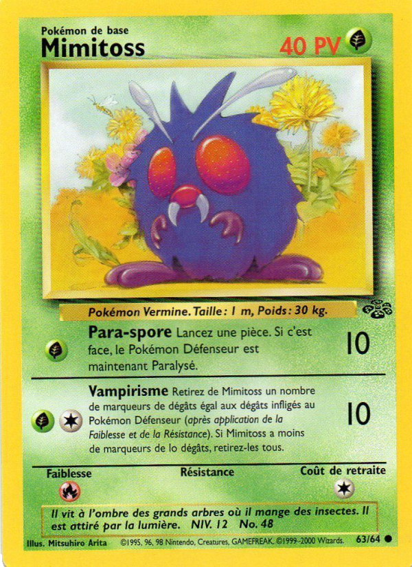 Mimitoss 63 — Jungle (French Pokémon TCG card)