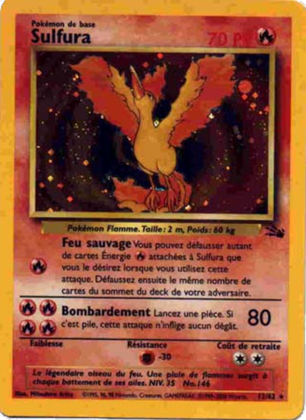 Sulfura 12 — Fossil (French Pokémon TCG card)