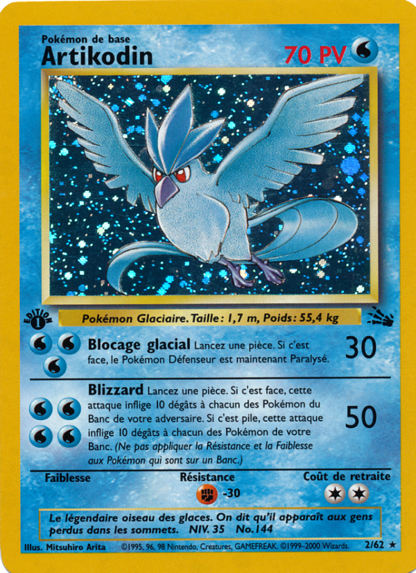 Artikodin 2 — Fossil (French Pokémon TCG card)