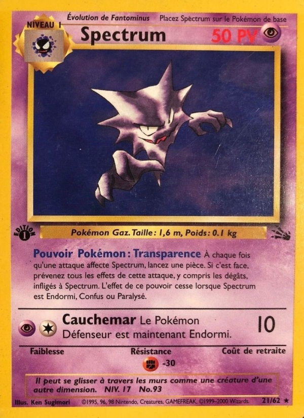 Spectrum 21 — Fossil (French Pokémon TCG card)