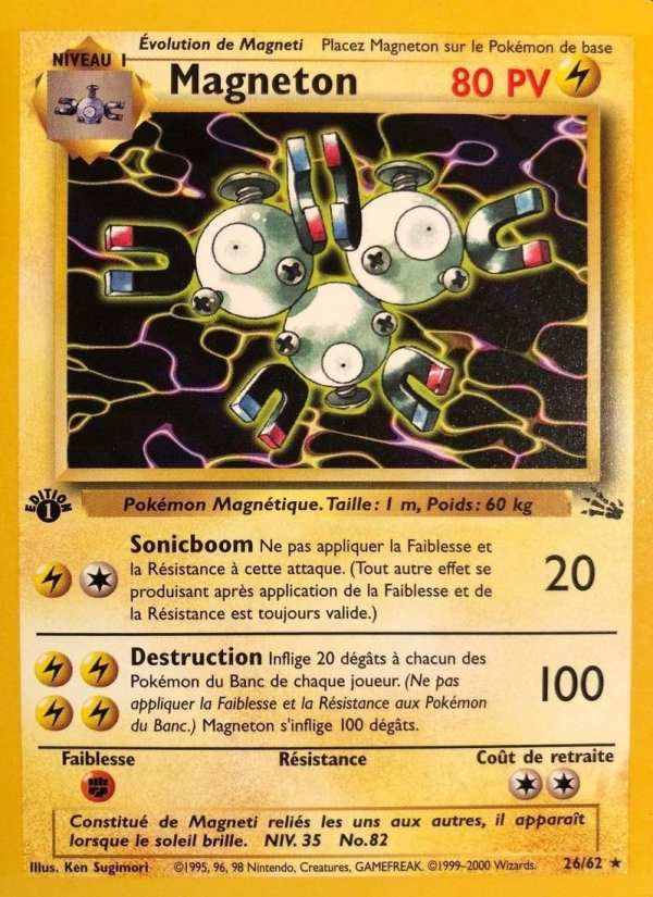 Magneton 26 — Fossil (French Pokémon TCG card)