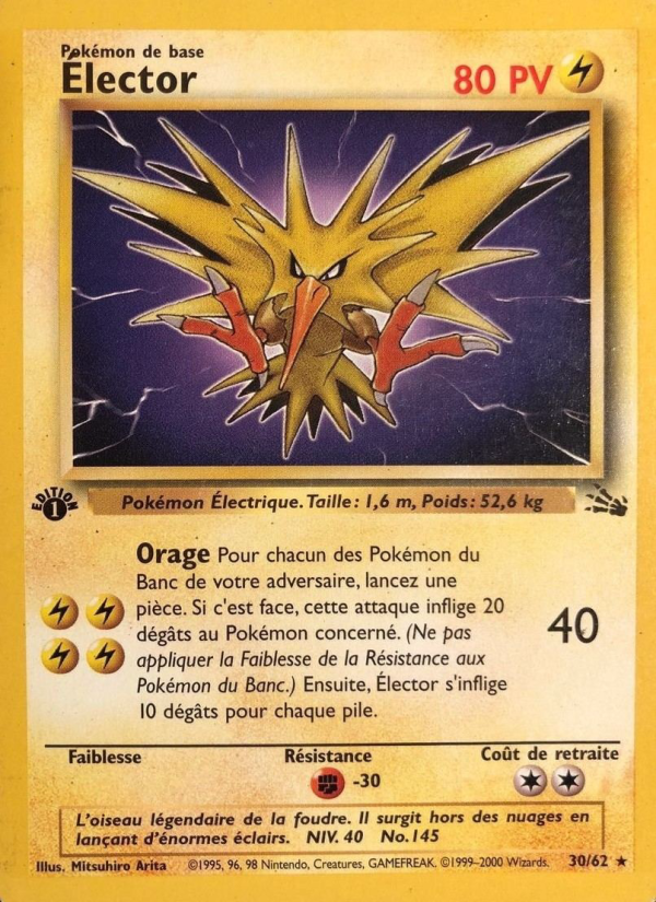 Élector 30 — Fossil (French Pokémon TCG card)