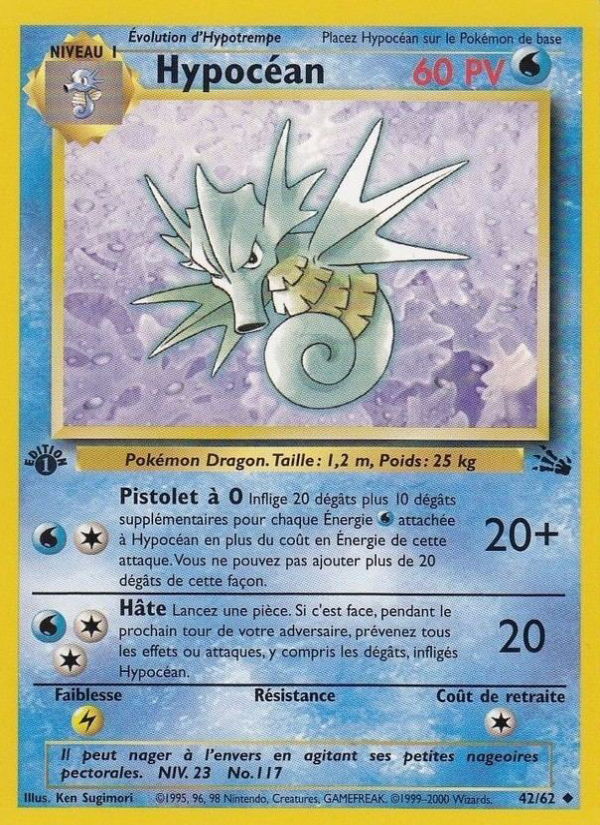 Hypocéan 42 — Fossil (French Pokémon TCG card)