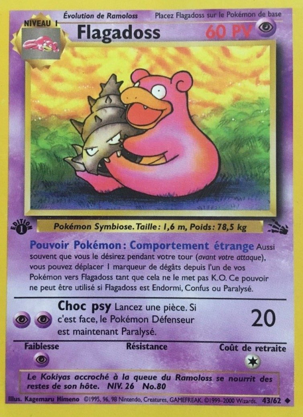 Flagadoss 43 — Fossil (French Pokémon TCG card)