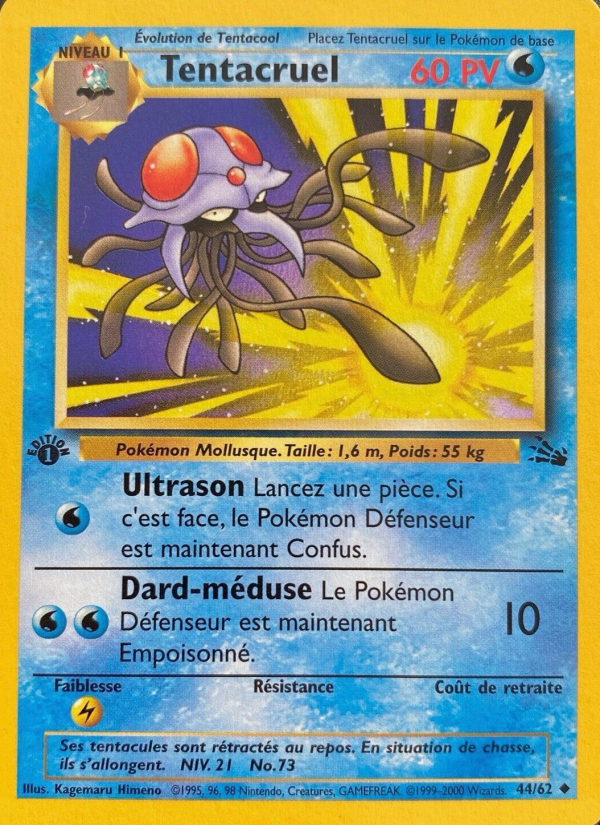 Tentacruel 44 — Fossil (French Pokémon TCG card)