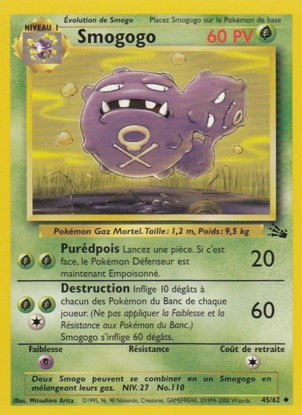 Smogogo 45 — Fossil (French Pokémon TCG card)