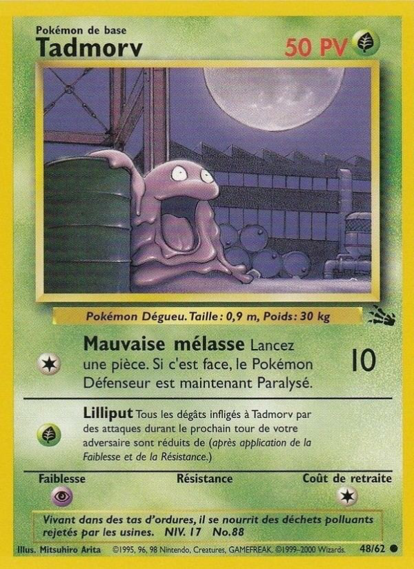 Tadmorv 48 — Fossil (French Pokémon TCG card)