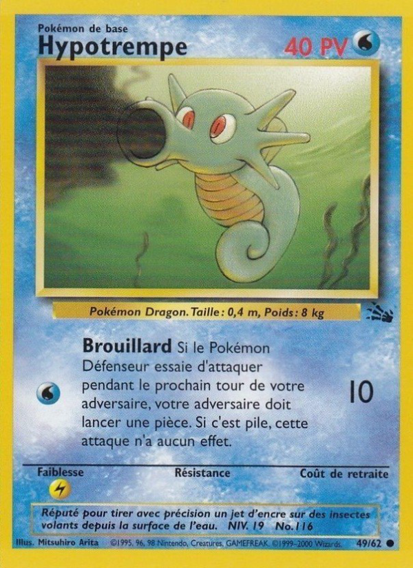 Hypotrempe 49 — Fossil (French Pokémon TCG card)