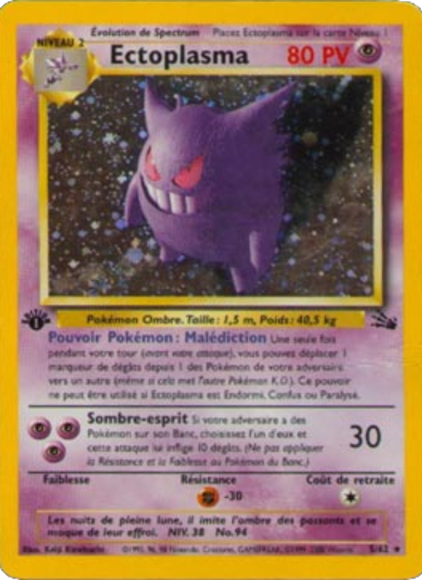 Ectoplasma 5 — Fossil (French Pokémon TCG card)