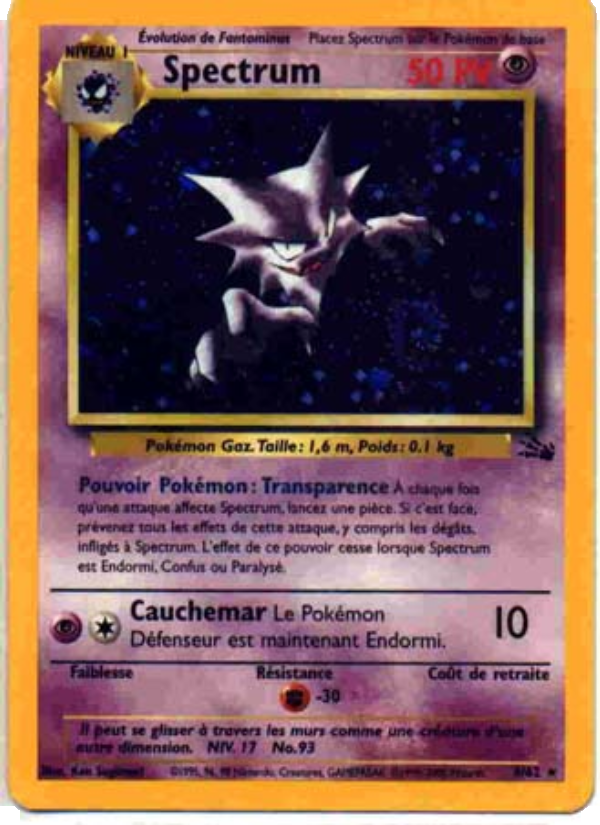 Spectrum 6 — Fossil (French Pokémon TCG card)