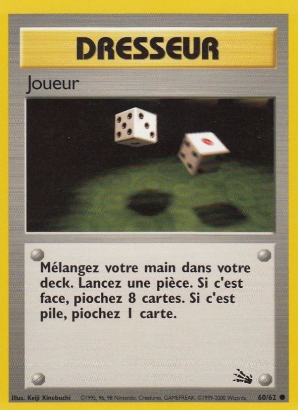 Joueur 60 — Fossil (French Pokémon TCG card)