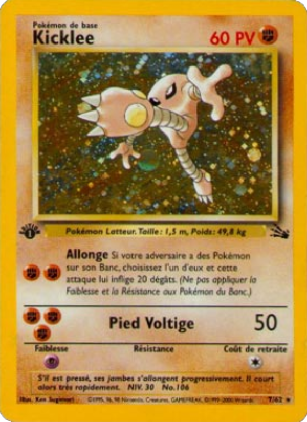 Kicklee 7 — Fossil (French Pokémon TCG card)