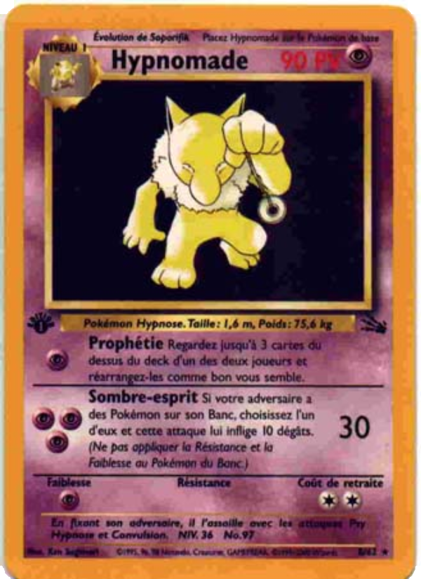 Hypnomade 8 — Fossil (French Pokémon TCG card)