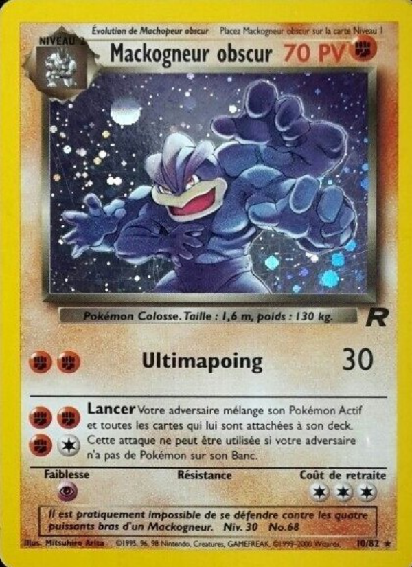 Mackogneur obscur 10 — Team Rocket (French Pokémon TCG card)