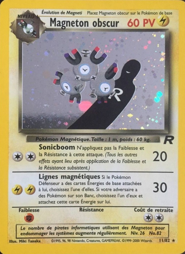 Magneton obscur 11 — Team Rocket (French Pokémon TCG card)