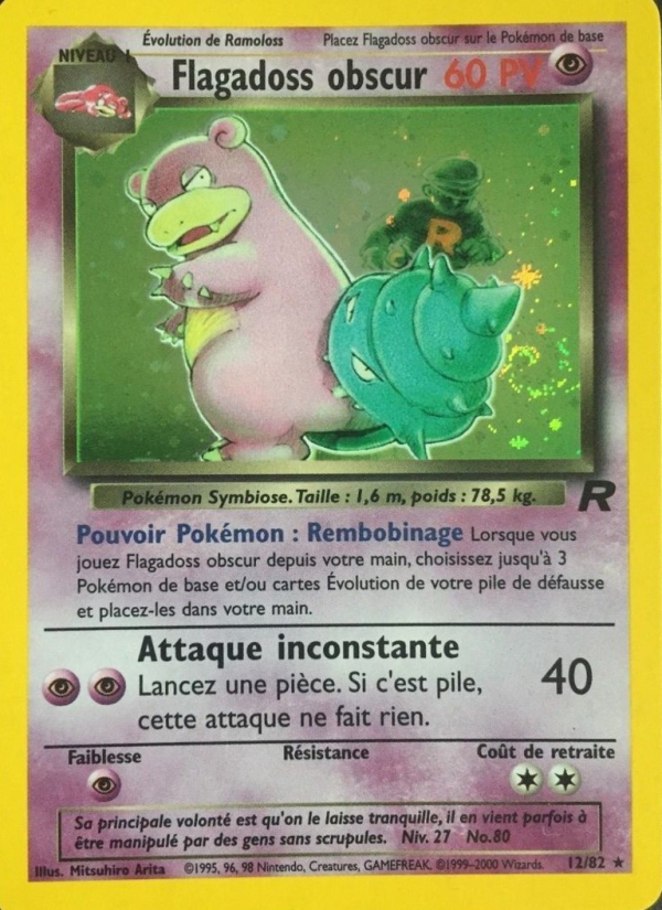 Flagadoss obscur 12 — Team Rocket (French Pokémon TCG card)