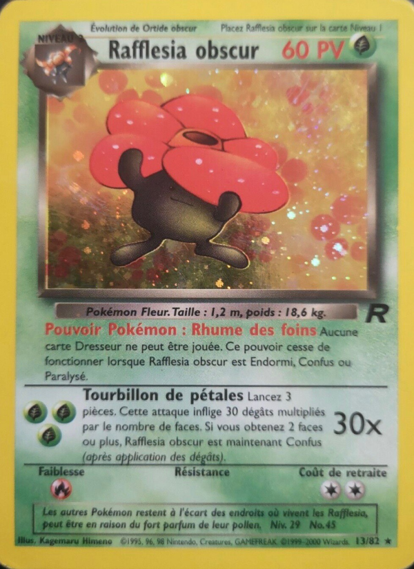 Rafflesia obscur 13 — Team Rocket (French Pokémon TCG card)