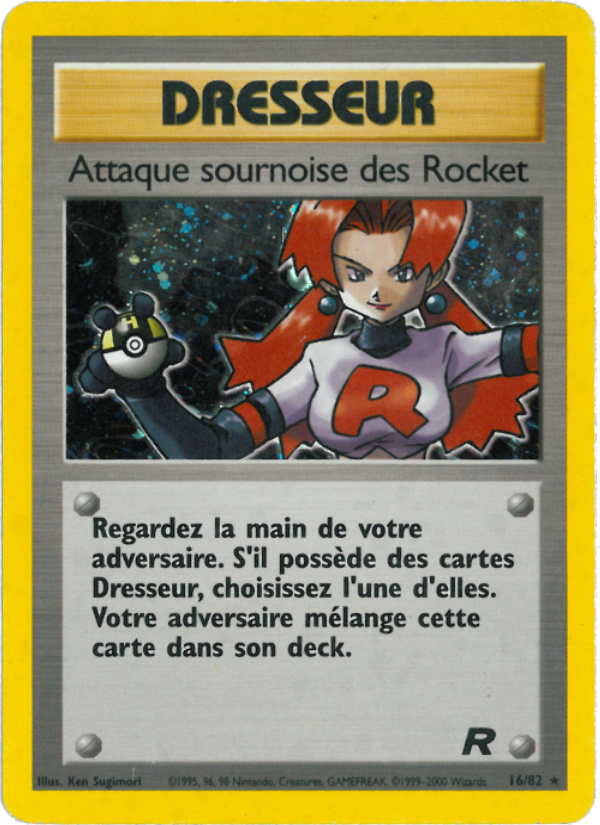 Attaque sournoise des Rocket 16 — Team Rocket (French Pokémon TCG card)