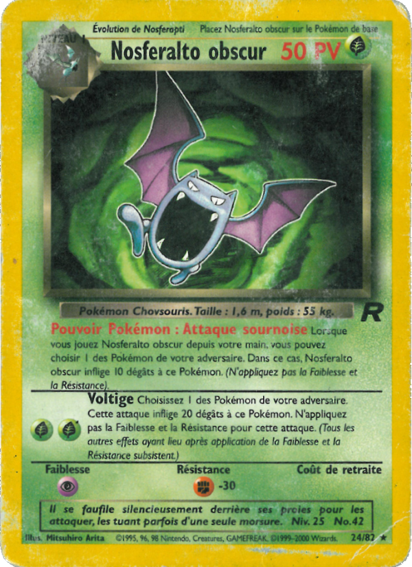 Nosferalto obscur 24 — Team Rocket (French Pokémon TCG card)