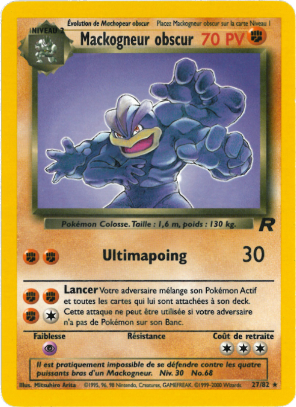 Mackogneur obscur 27 — Team Rocket (French Pokémon TCG card)