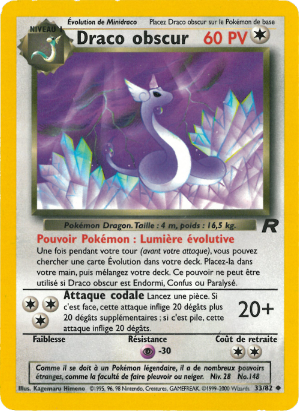 Draco obscur 33 — Team Rocket (French Pokémon TCG card)