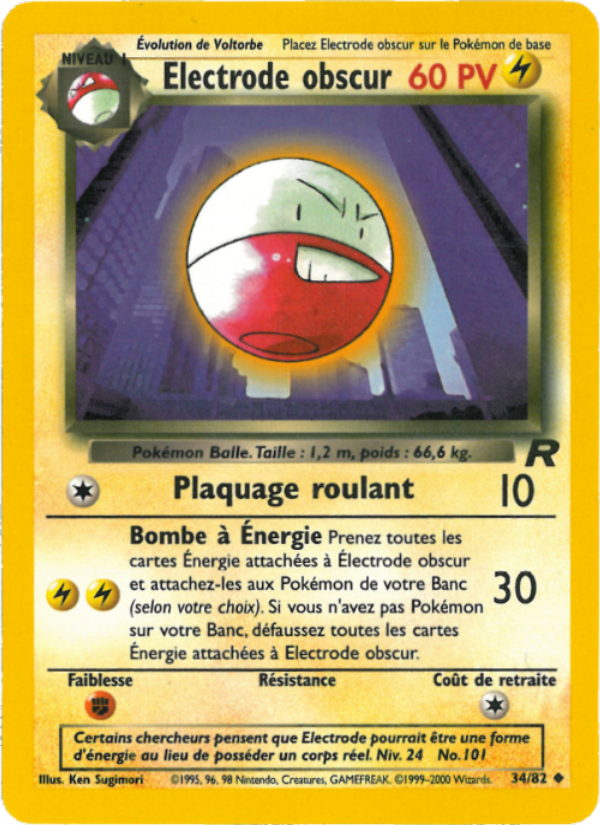 Electrode obscur 34 — Team Rocket (French Pokémon TCG card)
