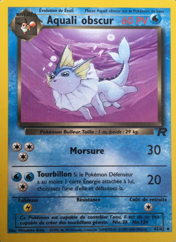 Aquali obscur 45 — Team Rocket (French Pokémon TCG card)