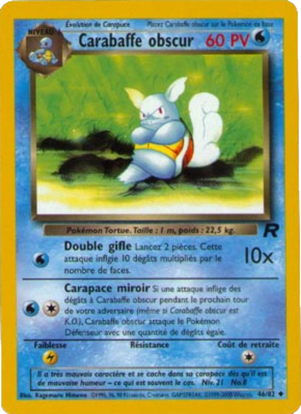 Carabaffe obscur 46 — Team Rocket (French Pokémon TCG card)