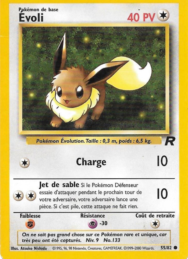 Évoli 55 — Team Rocket (French Pokémon TCG card)
