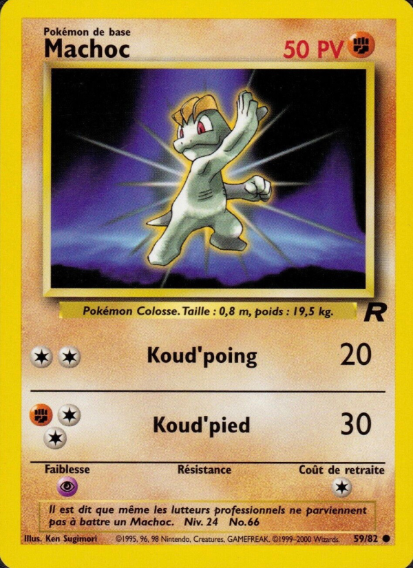 Machoc 59 — Team Rocket (French Pokémon TCG card)