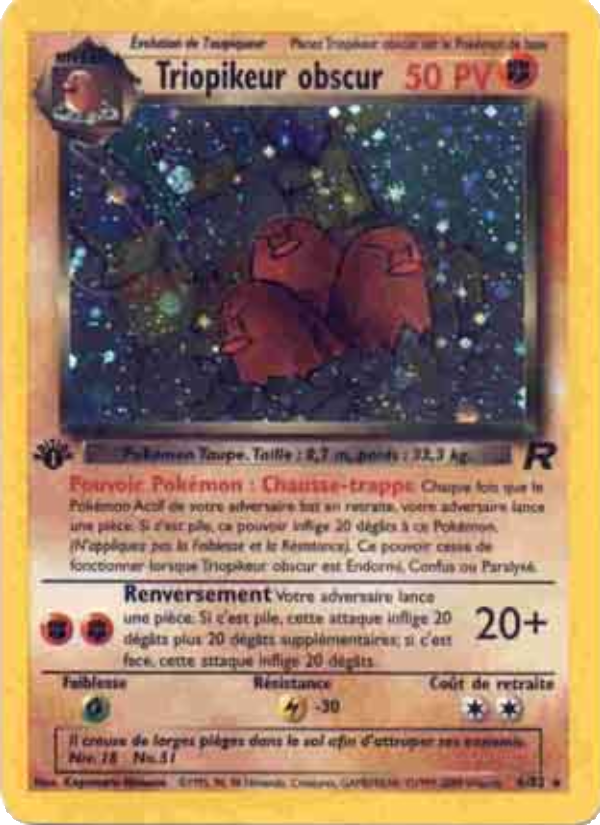 Triopikeur obscur 6 — Team Rocket (French Pokémon TCG card)
