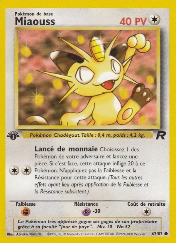 Miaouss 62 — Team Rocket (French Pokémon TCG card)