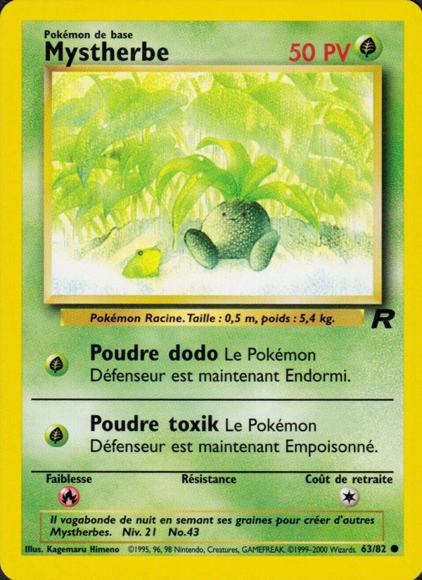 Mystherbe 63 — Team Rocket (French Pokémon TCG card)