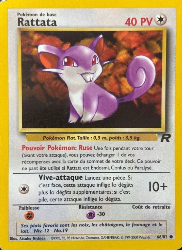 Rattata 66 — Team Rocket (French Pokémon TCG card)